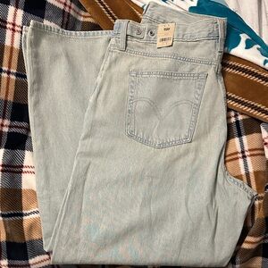 Levi's Women's Light Blue Flare Jeans cinch Baggy 34/18w